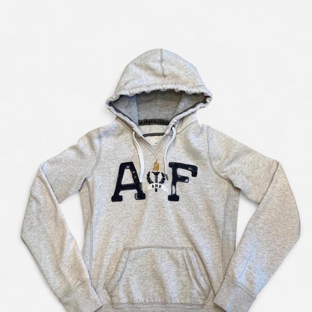 Vintage Y2K Abercrombie & Fitch heather gray pullover hoodie